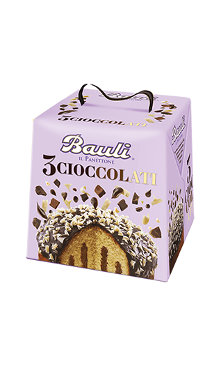 Bauli Panettone 3 Cioccolati 750g