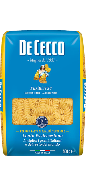 De Cecco Pasta Fusilli N°34 1kg