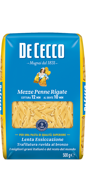 De Cecco Pasta Mezze Penne Rigate N°141 1kg