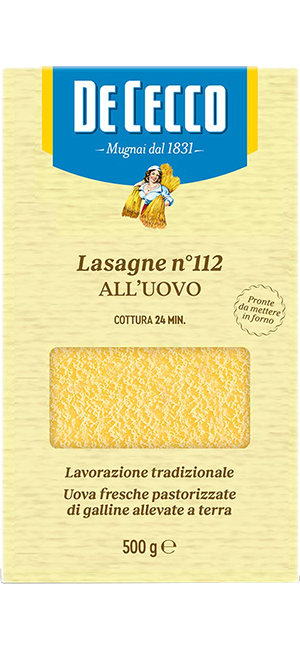 De Cecco Pasta Lasagne all\'uovo N°112 500g