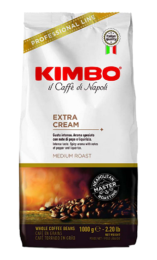 Kimbo Extra Cream 1kg Bohnen