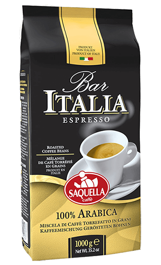 Saquella Bar Italia 100% Arabica 1kg Bohnen