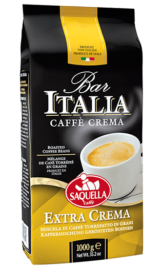 Saquella Bar Italia Extra Crema 1kg Bohnen