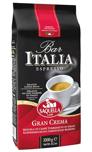 Saquella Bar Italia Gran Crema 1kg Bohnen