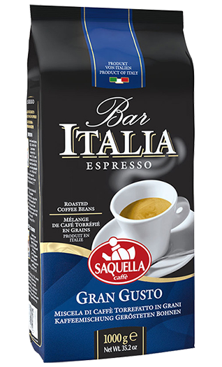 Saquella Bar Italia Gran Gusto 1kg Bohnen