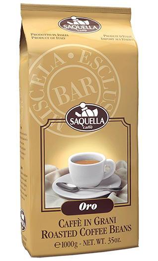 Saquella Miscela Esclusiva Oro Bar 1kg Bohnen