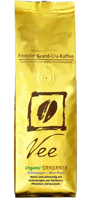 Vee Kaffee ORGANIC Tansania 250g Bohnen