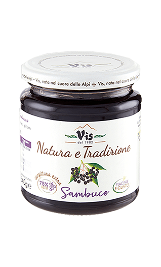 VIS Brotaufstrich Sambuco - schwarzer Holunder 340g